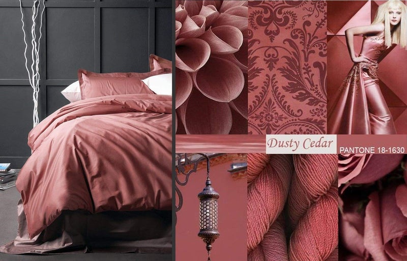 Eikei Solid Color Egyptian Cotton Duvet Cover Luxury Bedding Set High Thread Count Long Staple Sateen Weave Silky Soft Breathable Pima Quality Bed Linen (Dusty Cedar, King) - Image 4